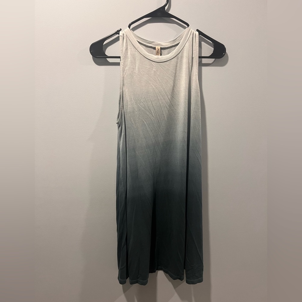 Large Final Touch blue ombré midi dress